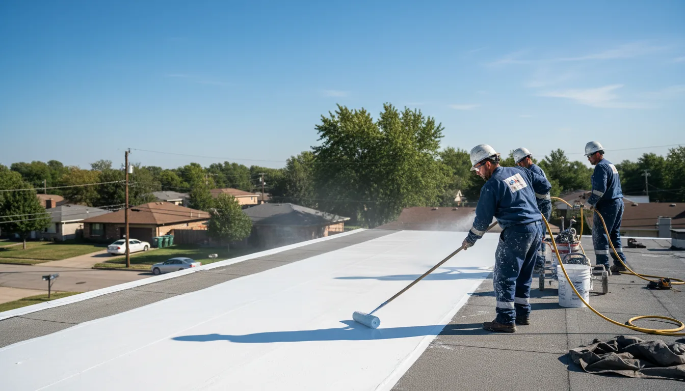 Commercial roof coating in Fenelton, PA near me